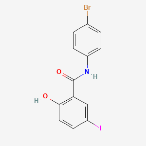 molecular formula C13H9BrINO2 B6314280 N-(4-bromophenyl)-2-hydroxy-5-iodobenzamide CAS No. 2627-76-1