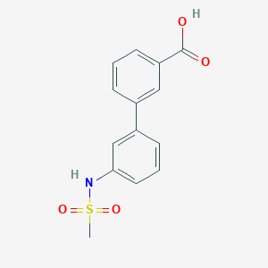 molecular formula C14H13NO4S B6314293 3-(3-Methylsulfonylaminophenyl)benzoic acid CAS No. 916059-50-2