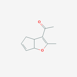 Ethanone, 1-(3a,6a-dihydro-2-methyl-4H-cyclopenta[b]furan-3-yl)-(9CI)