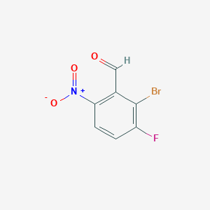 molecular formula C7H3BrFNO3 B6314438 2-Bromo-3-fluoro-6-nitrobenzaldehyde CAS No. 1805502-03-7