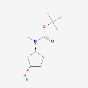 molecular formula C11H21NO3 B6314517 tert-Butyl ((1R,3S)-3-hydroxycyclopentyl)(methyl)carbamate CAS No. 1452466-66-8