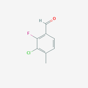 molecular formula C8H6ClFO B6314618 3-Chloro-2-fluoro-4-methylbenzaldehyde CAS No. 1383951-78-7