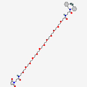 molecular formula C52H74N4O17 B6314761 DBCO-NHCO-PEG12-maleimide 