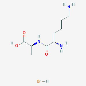 molecular formula C9H20BrN3O3 B6314857 (2S)-2-[[(2S)-2,6-diaminohexanoyl]amino]propanoic acid;hydrobromide CAS No. 410538-35-1
