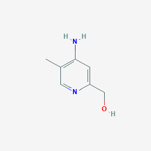molecular formula C7H10N2O B6314939 4-Amino-5-methylpyridine-2-methanol CAS No. 1805513-80-7