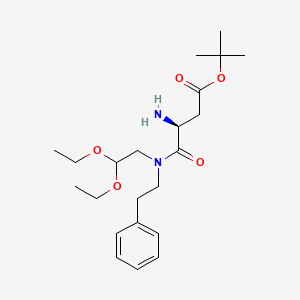 (S)-tert-Butyl 3-amino-4-((2,2-diethoxyethyl)(phenethyl)amino)-4-oxobutanoate