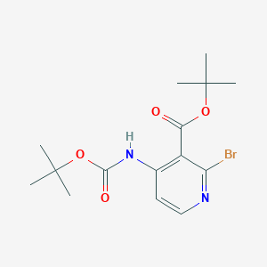 t-Butyl 2-bromo-4-((tert-butoxycarbonyl)amino)nicotinate