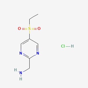 (5-(Ethylsulfonyl)pyrimidin-2-yl)methanamine hydrochloride, 95%