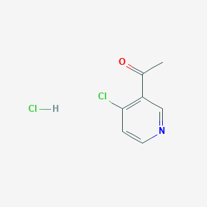 molecular formula C7H7Cl2NO B6315107 1-(4-Chloropyridin-3-yl)ethanone hydrochloride CAS No. 1807467-70-4