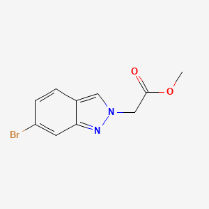 molecular formula C10H9BrN2O2 B6315174 Methyl 2-(6-bromo-2H-indazol-2-yl)acetate CAS No. 1816253-24-3