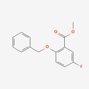 molecular formula C15H13FO3 B6315197 Methyl 2-(benzyloxy)-5-fluorobenzoate CAS No. 1807339-09-8