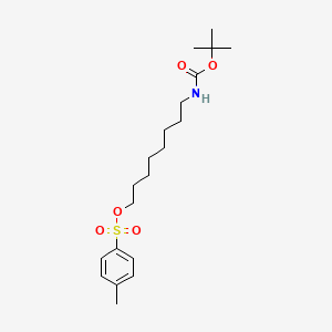 molecular formula C20H33NO5S B6315293 8-((tert-Butoxycarbonyl)amino)octyl 4-methylbenzenesulfonate CAS No. 1472656-81-7