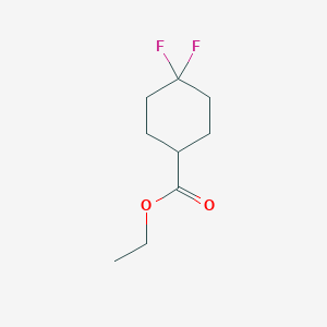 molecular formula C9H14F2O2 B063153 Ethyl 4,4-difluorocyclohexanecarboxylate CAS No. 178312-47-5