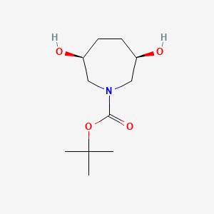 tert-Butyl cis-3,6-dihydroxyazepane-1-carboxylate