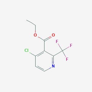 molecular formula C9H7ClF3NO2 B6315340 Ethyl 4-chloro-2-(trifluoromethyl)nicotinate CAS No. 1569308-33-3