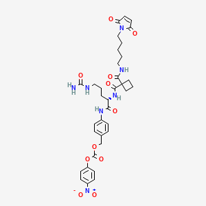 molecular formula C35H41N7O11 B6315350 Mal-cyclobutane-1,1-dicarboxamide-Cit-PAB-PNP CAS No. 2204228-34-0