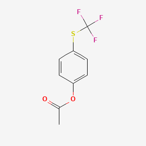 molecular formula C9H7F3O2S B6315401 4-(Trifluoromethylthio)phenyl acetate CAS No. 1357624-42-0