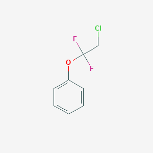 molecular formula C8H7ClF2O B6315405 (2-Chloro-1,1-difluoroethoxy)benzene, 98% CAS No. 500-31-2