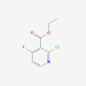molecular formula C8H7ClFNO2 B6315416 Ethyl (2-chloro-4-fluoropyridin-3-yl)nicotinate CAS No. 1807259-57-9