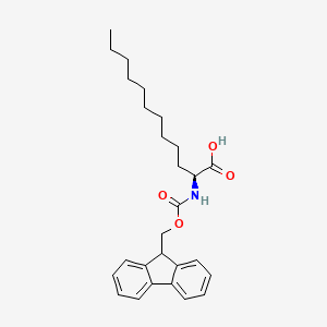 molecular formula C27H35NO4 B6315435 (2S)-2-(Fmoc-amino)dodecanoic acid CAS No. 1338002-17-7