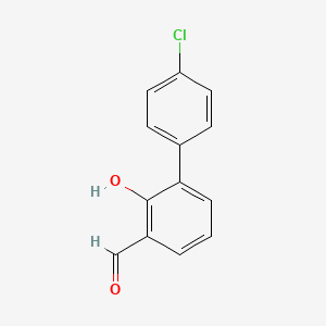 molecular formula C13H9ClO2 B6315463 6-(4-Chlorophenyl)-2-formylphenol CAS No. 343604-43-3