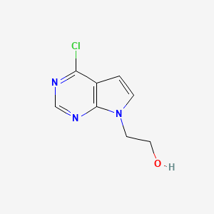 B6315497 2-(4-Chloro-7H-pyrrolo[2,3-d]pyrimidin-7-yl)ethanol CAS No. 212268-45-6