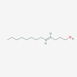 molecular formula C13H26O B6315499 trans-4-Tridecen-1-ol;  95% CAS No. 75568-02-4