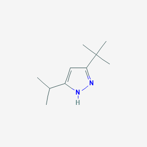 molecular formula C10H18N2 B063155 3-tert-butyl-5-propan-2-yl-1H-pyrazole CAS No. 194366-44-4