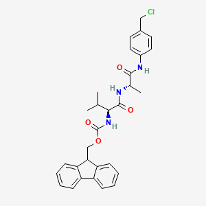 molecular formula C30H32ClN3O4 B6315519 Fmoc-Val-Ala-PAB-Cl CAS No. 1491136-17-4
