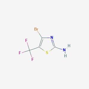 molecular formula C4H2BrF3N2S B6315524 4-Bromo-5-(trifluoromethyl)thiazol-2-amine CAS No. 1453170-58-5