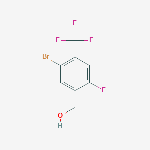 molecular formula C8H5BrF4O B6315530 (5-Bromo-2-fluoro-4-(trifluoromethyl)phenyl)methanol CAS No. 1699741-94-0
