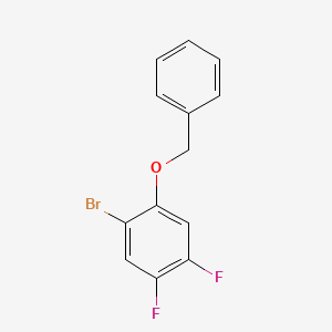 molecular formula C13H9BrF2O B6315533 1-Bromo-4,5-difluoro-2-(phenylmethoxy)benzene CAS No. 1698908-86-9