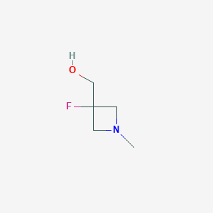 molecular formula C5H10FNO B6315558 (3-Fluoro-1-methylazetidin-3-yl)methanol CAS No. 2167753-58-2