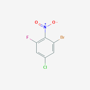 molecular formula C6H2BrClFNO2 B6315701 1-Bromo-5-chloro-3-fluoro-2-nitrobenzene CAS No. 1642542-05-9