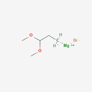 molecular formula C5H11BrMgO2 B6315724 3,3-Dimethoxypropylmagnesium bromide CAS No. 94042-24-7