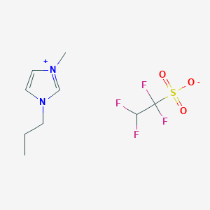 molecular formula C9H14F4N2O3S B6315772 1-Methyl-3-propylimidazolium 1,1,2,2-tetrafluoroethanesulfonate CAS No. 1879098-97-1