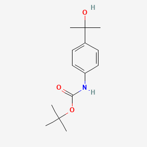 molecular formula C14H21NO3 B6315833 tert-Butyl (4-(2-hydroxypropan-2-yl)phenyl)carbamate CAS No. 1787261-03-3
