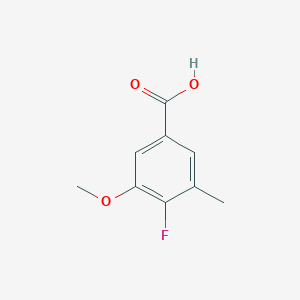 molecular formula C9H9FO3 B6315894 4-Fluoro-3-methoxy-5-methylbenzoic acid CAS No. 1427418-74-3