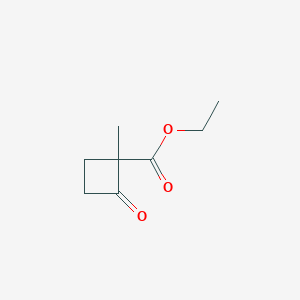 molecular formula C8H12O3 B063160 Ethyl 1-methyl-2-oxocyclobutane-1-carboxylate CAS No. 171512-02-0