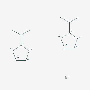 molecular formula C16H22Ni B6316052 Bis(i-propylcyclopentadienyl)nickel, 98% CAS No. 57197-55-4