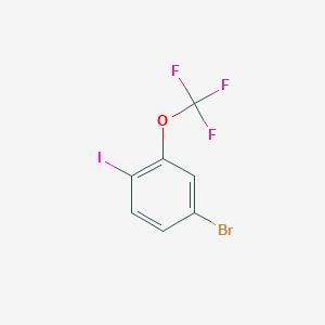 molecular formula C7H3BrF3IO B063161 4-Bromo-2-(trifluoromethoxy)iodobenzene CAS No. 175278-12-3