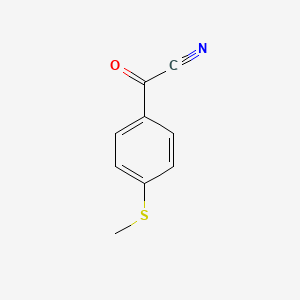 molecular formula C9H7NOS B6316112 4-(Methylthio)benzoyl cyanide CAS No. 1894775-14-4
