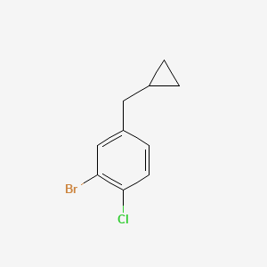 2-Bromo-1-chloro-4-(cyclopropylmethyl)benzene