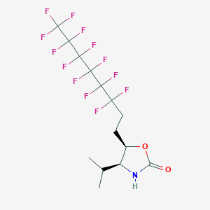 (4S,5R)-(-)-4-Isopropyl-5-(3,3,4,4,5,5,6,6,7,7,8,8,8-tridecafluorooctyl)-2-oxazolidinone, 99%