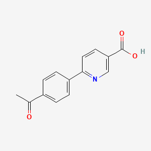 molecular formula C14H11NO3 B6316428 6-(4-Acetylphenyl)nicotinic acid CAS No. 733776-51-7