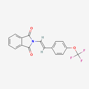 molecular formula C17H10F3NO3 B6316450 N-[2-[4-(Trifluoromethoxy)phenyl]ethenyl]-phthalimide CAS No. 278183-49-6