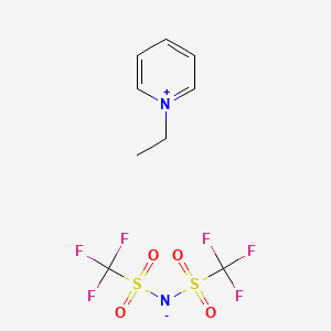 molecular formula C9H10F6N2O4S2 B6316466 1-Ethylpyridinium bis(trifluoromethylsulfonyl)imide CAS No. 712354-97-7