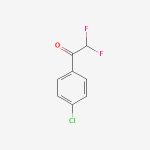 molecular formula C8H5ClF2O B6316493 1-(4-Chlorophenyl)-2,2-difluoroethanone CAS No. 655-54-9