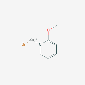 molecular formula C7H7BrOZn B6316516 2-Methoxyphenylzinc bromide CAS No. 150766-94-2
