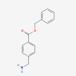 molecular formula C15H15NO2 B6316560 Benzyl 4-(aminomethyl)benzoate CAS No. 14209-66-6